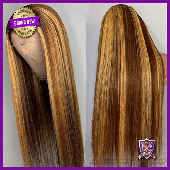 13x6 Lace Front Human Hair Wig 250% Density Pre Plucked Baby Hair Natural main image 4